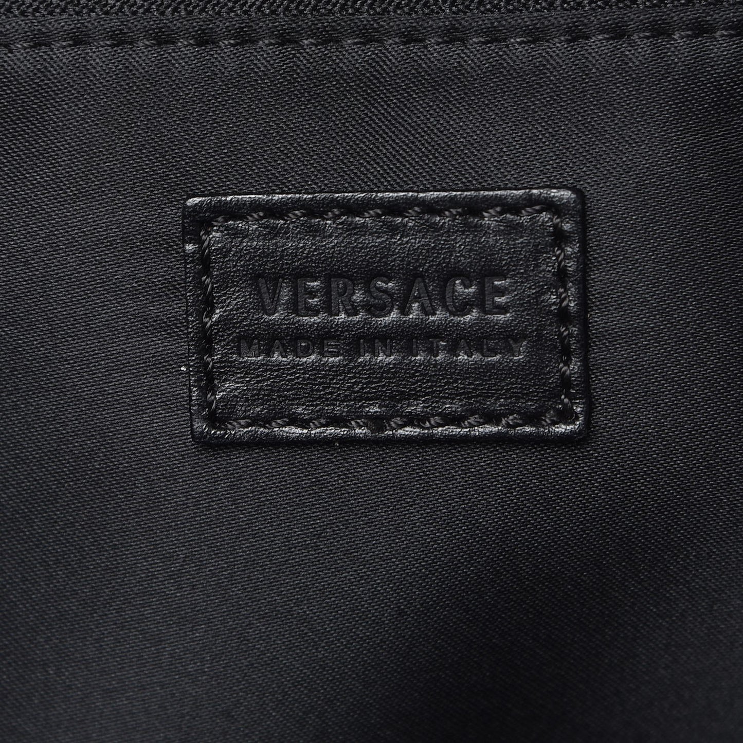 Patent Calfskin Barocco Quilted Day Bag Black