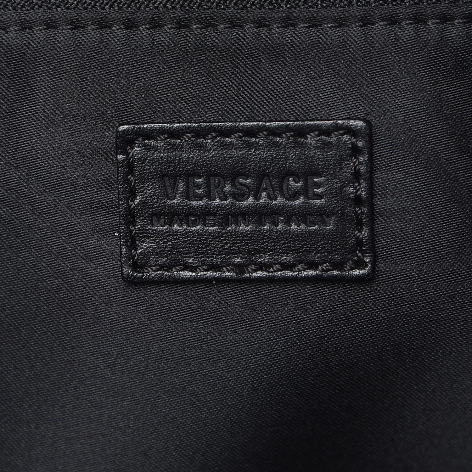 Versace Patent Calfskin Barocco Quilted Day Bag Black 7 of 8