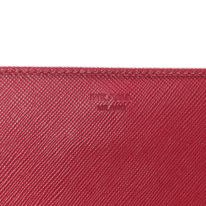 Prada Saffiano Metal Oro Chain Wallet Peonia 6 of 12