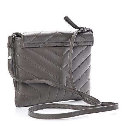 Saint Laurent Calfskin Y Quilted Monogram Loulou Flap Bag Earth 3 of 10