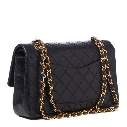 Chanel Lambskin Quilted Medium Double Flap Black 2 of 9