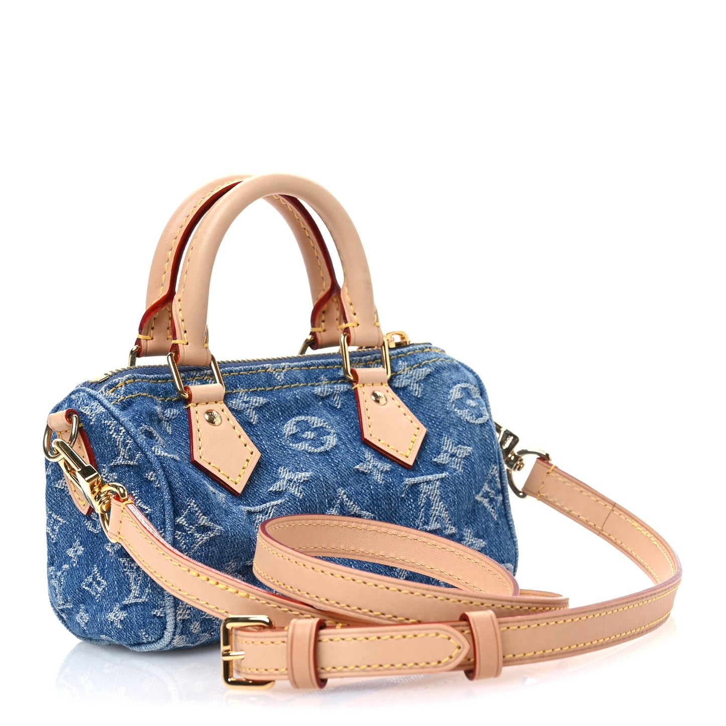 Monogram Denim Nano Speedy Blue