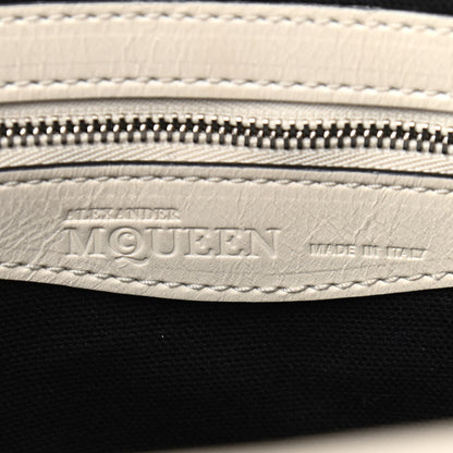 Alexander McQueen Calfskin Whipstitch Folk Tote White 6 of 20