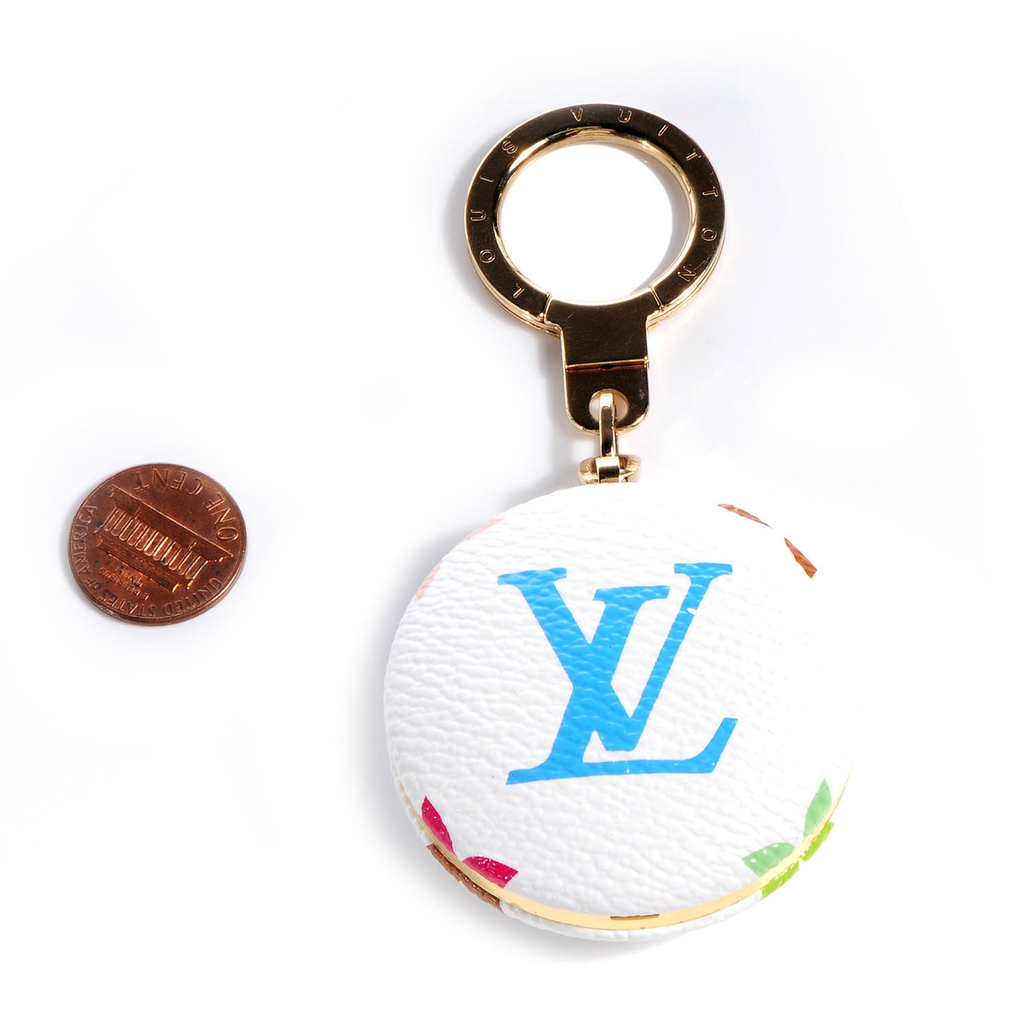 Monogram Multicolor Astropill Light Key Chain White