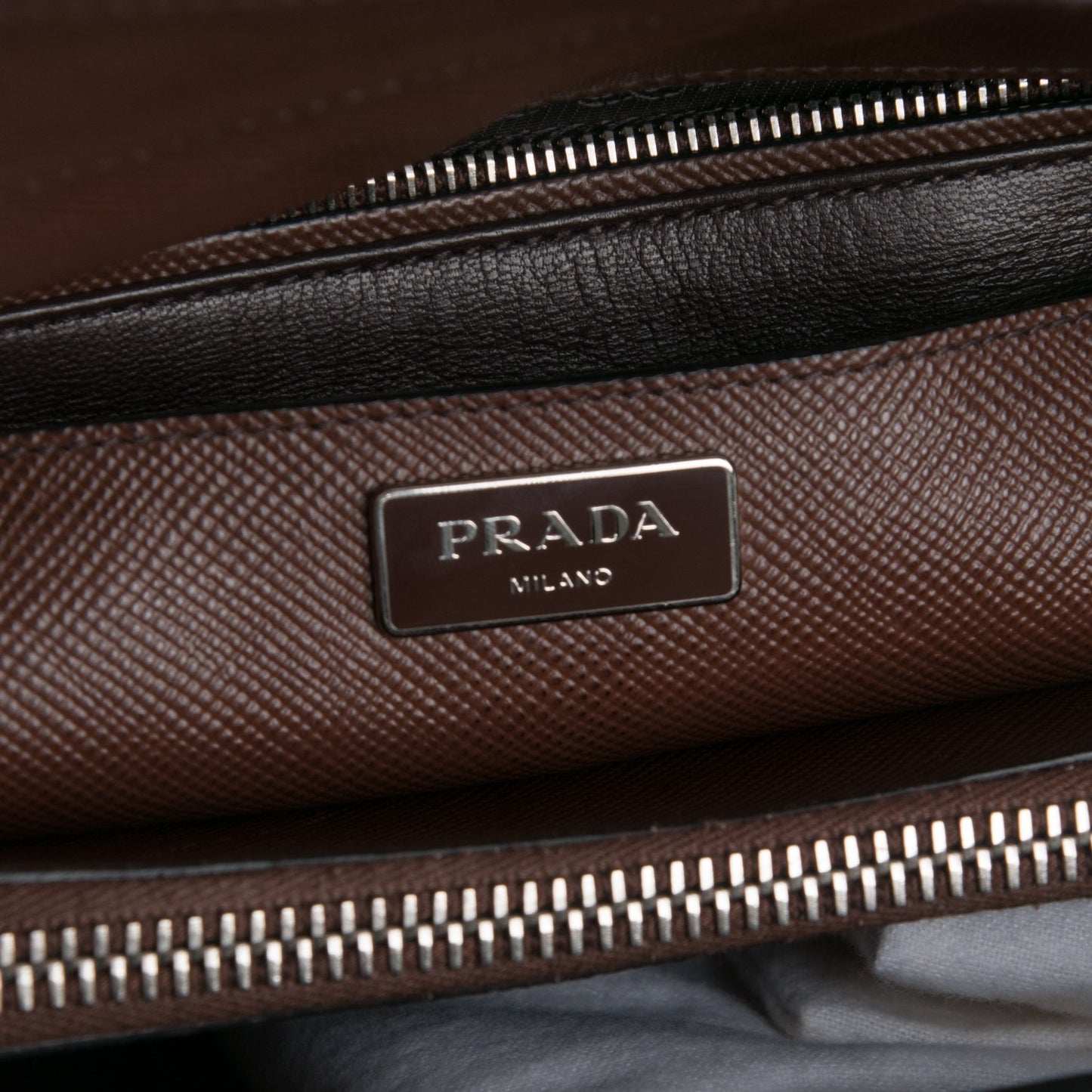 Saffiano Cuir Twin Tote Cacao