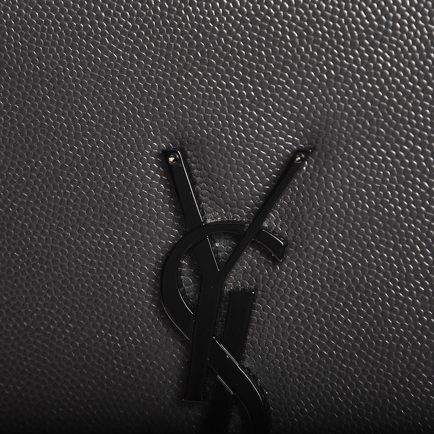 Saint Laurent Grain De Poudre Medium Classic Monogram Kate Satchel Coal 10 of 10
