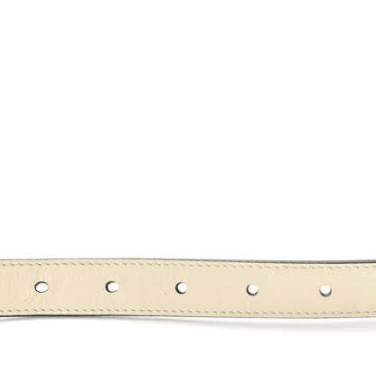 Gucci Calfskin Double G 20mm Belt 95 38 Mystic White 5 of 8
