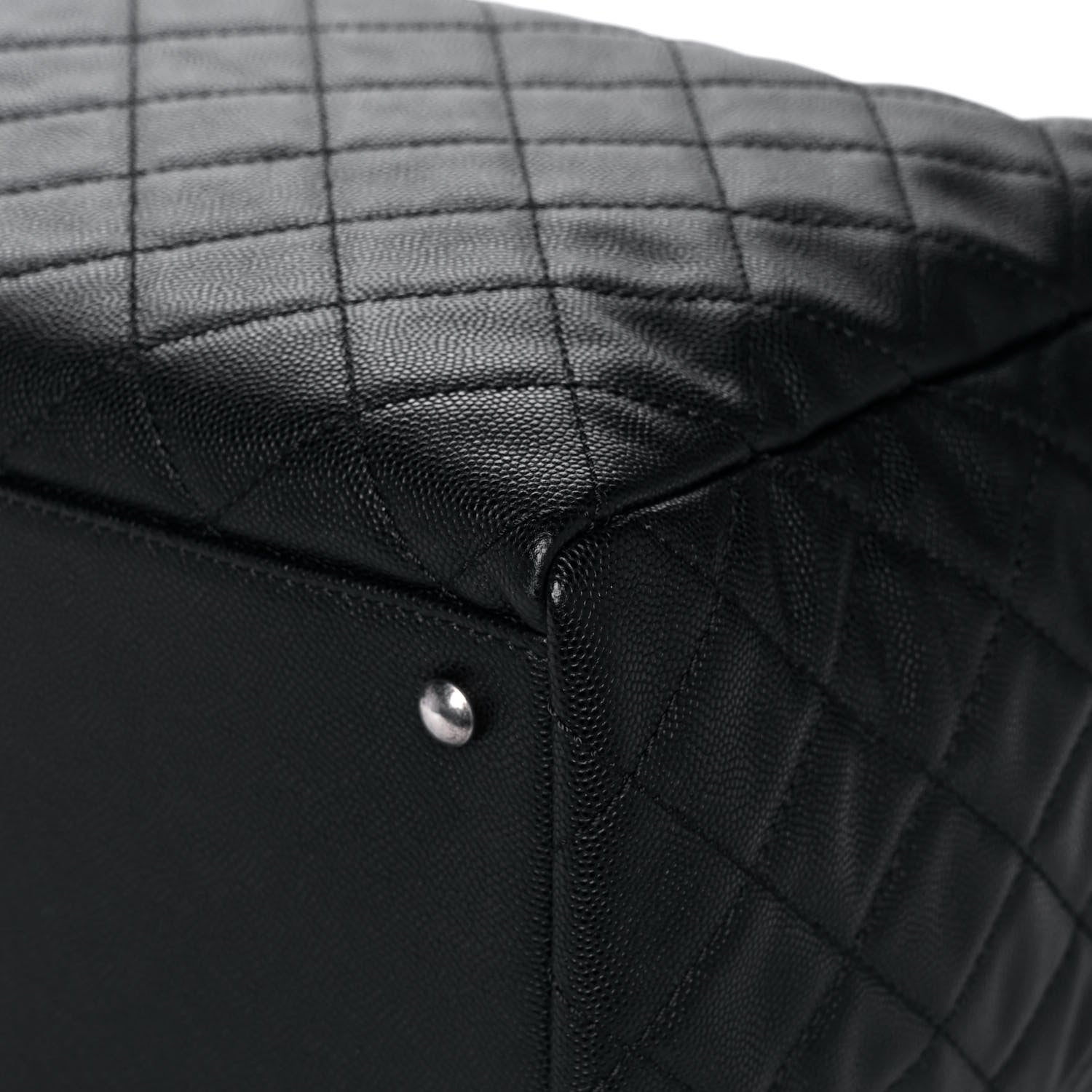 Chanel Caviar Quilted Large Coco Handle Shopping Tote Black 13 of 16