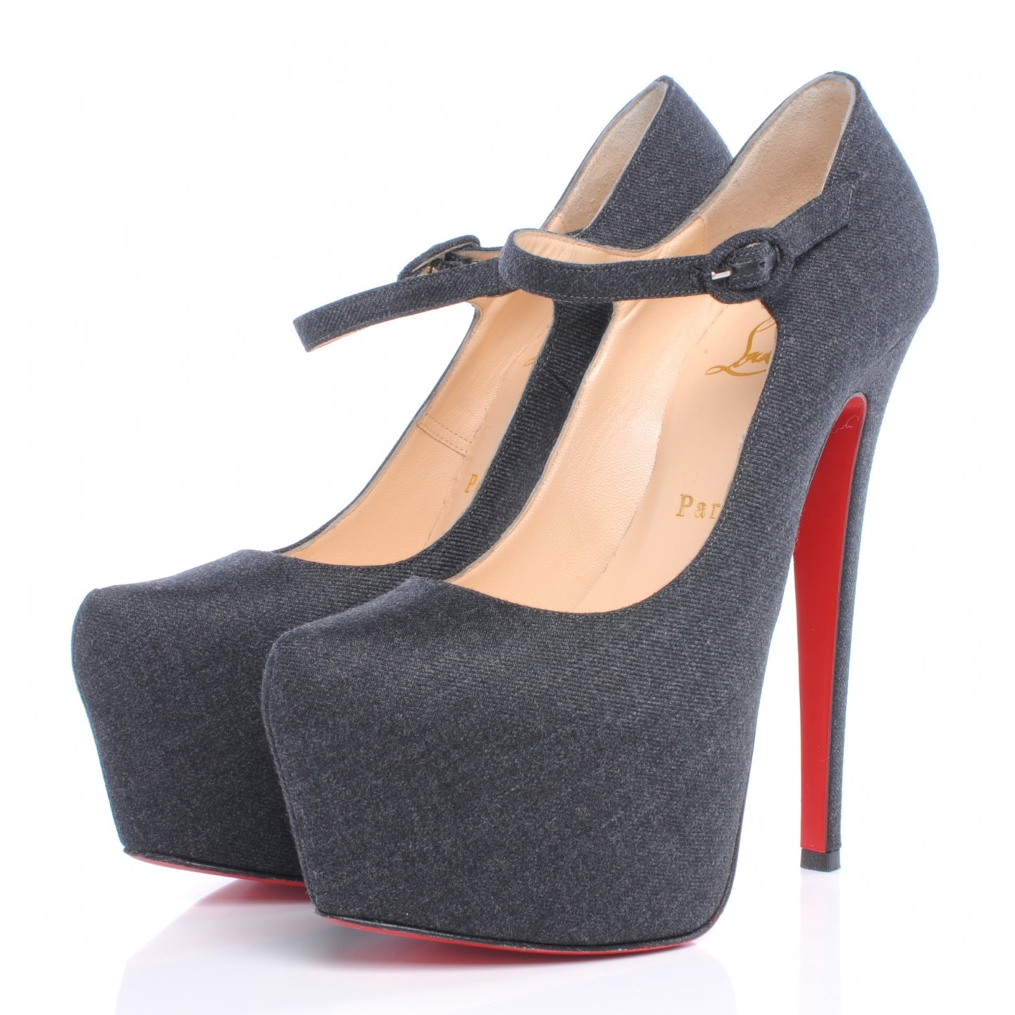 Flannel Lady Daf 160 Pumps 36.5 Grey