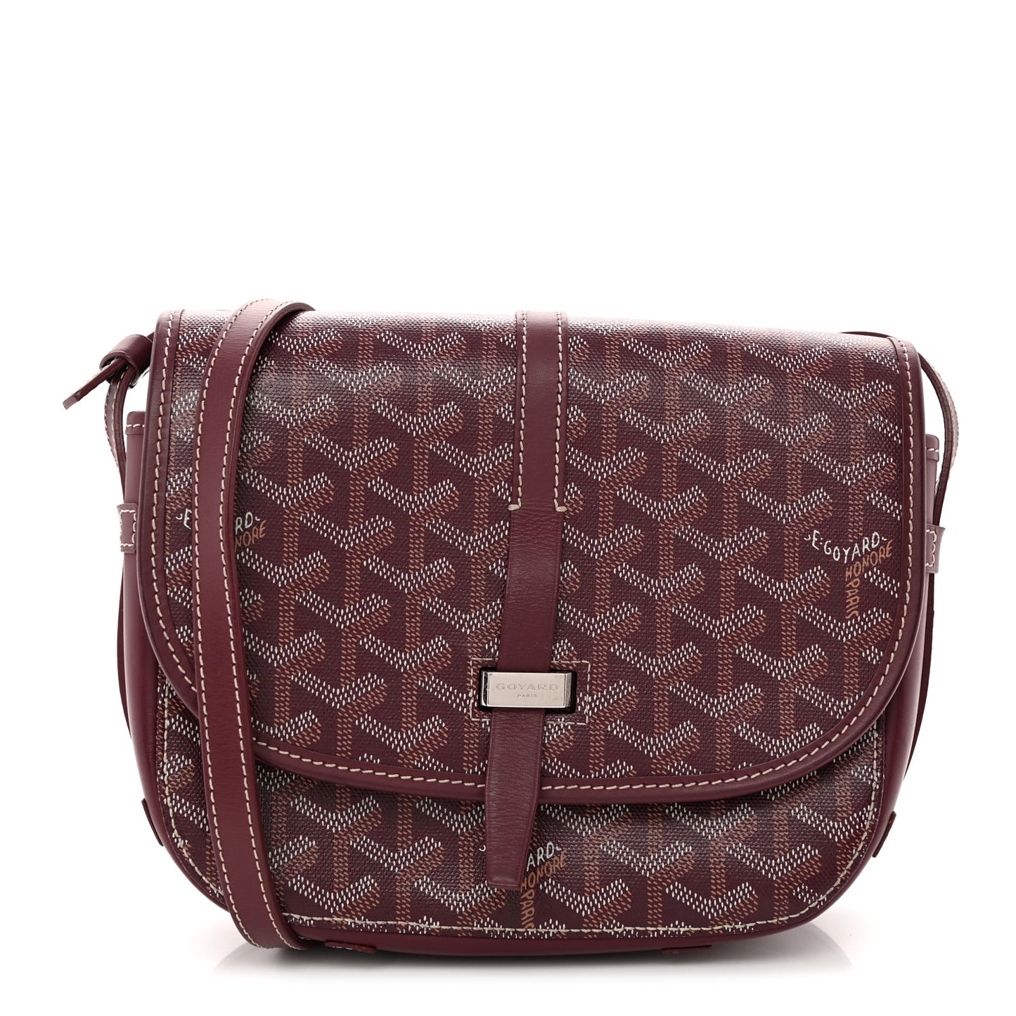 Goyardine Belvedere II PM Messenger Bag Bordeaux