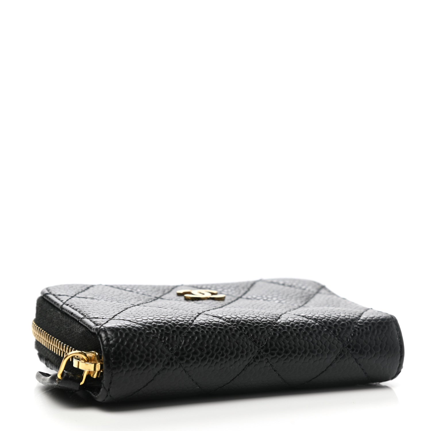 Chanel Caviar Quilted Zip Coin Purse Black 4 of 8