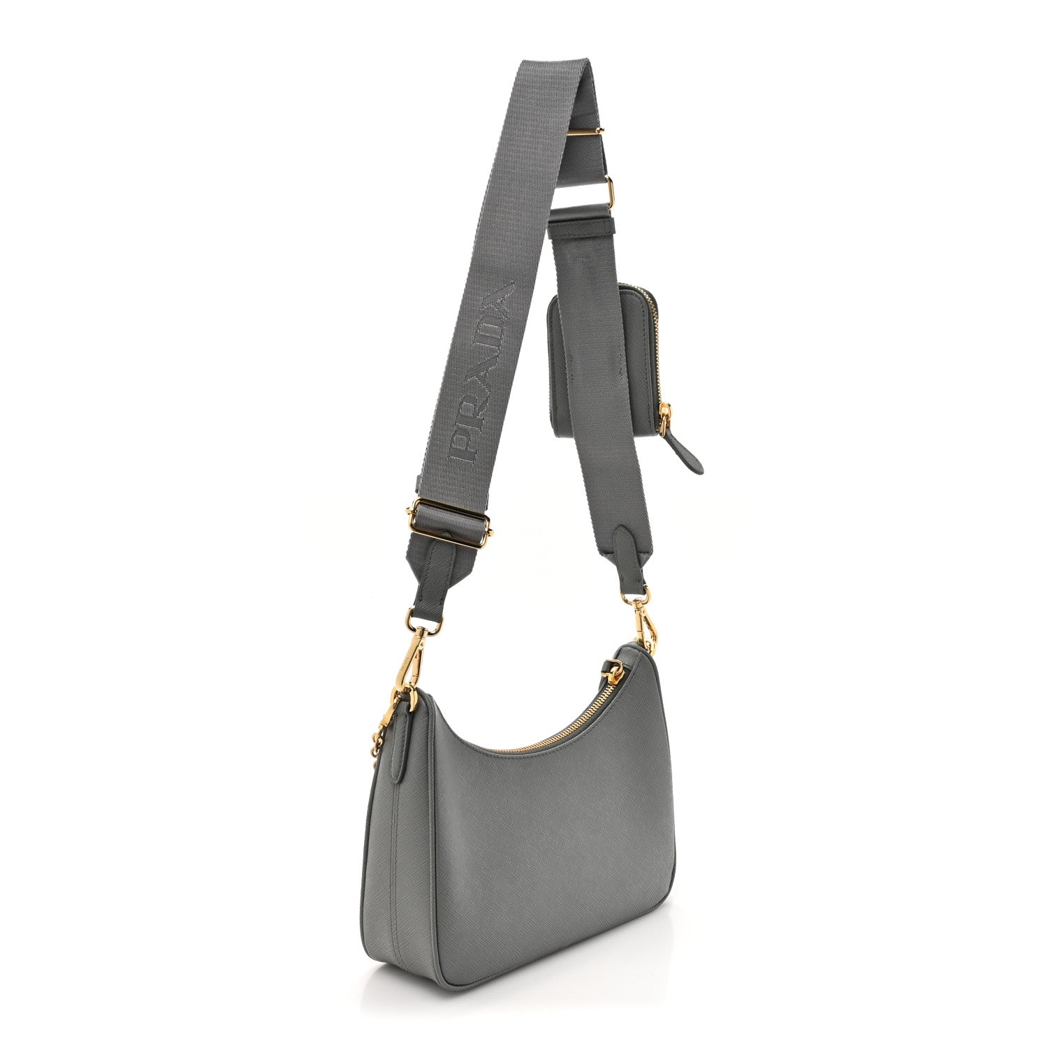Prada Saffiano Re-Edition 2005 Shoulder Bag Ardesia 3 of 9