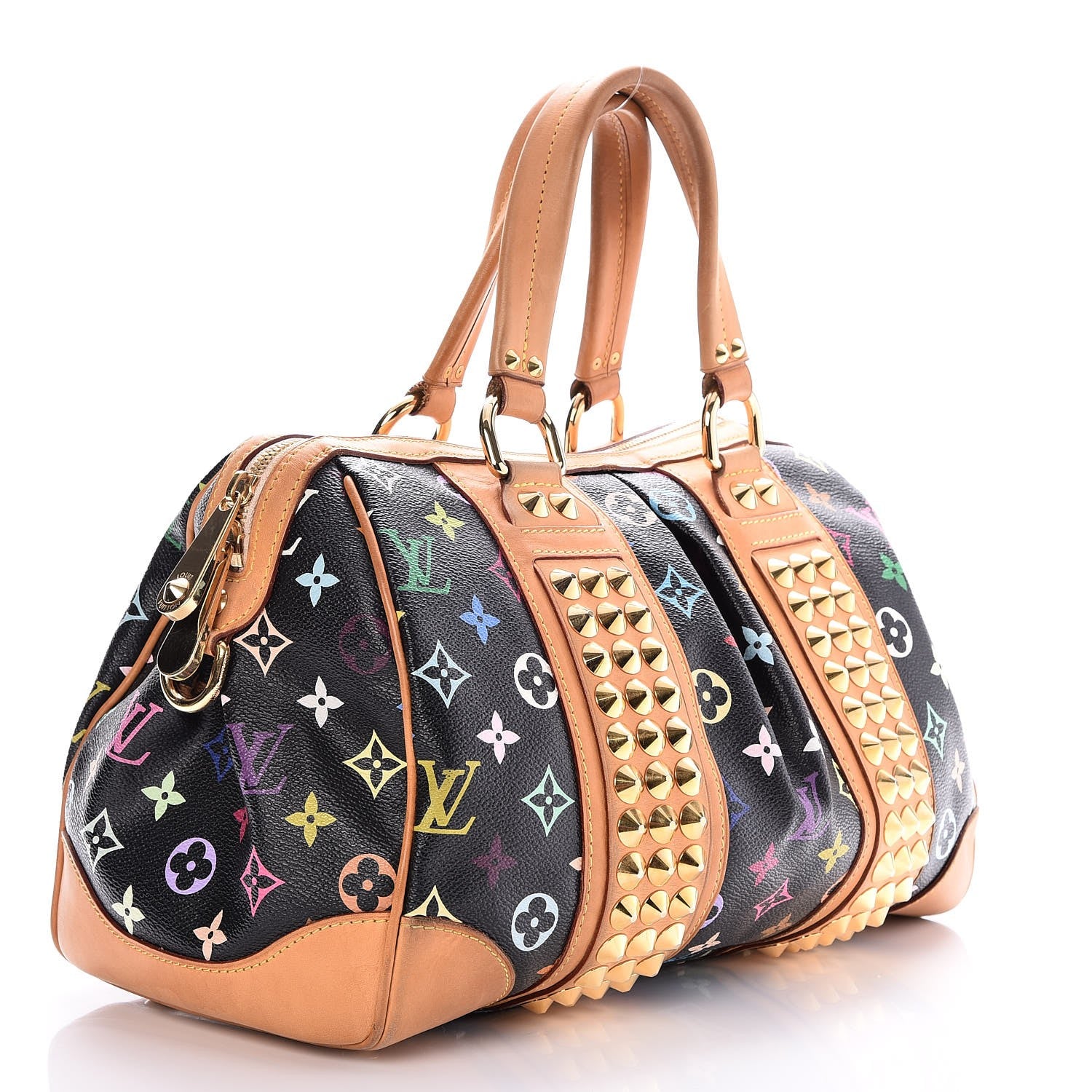 Louis Vuitton Monogram Multicolor Courtney MM Black 3 of 8