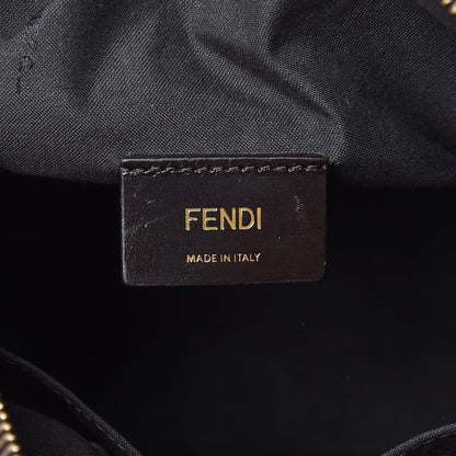 Fendi Zucca Vitello Elite Small Boston Tobacco Blue Neon 6 of 7