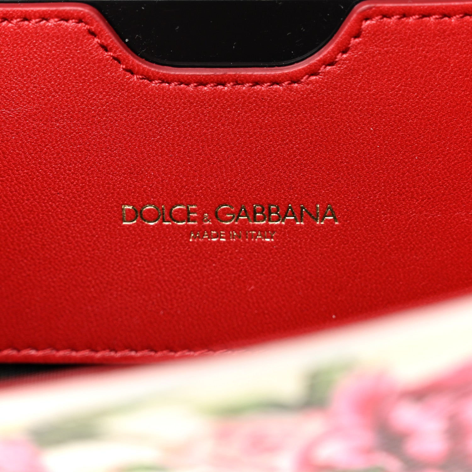 Dolce & Gabbana Dauphine Floral Print Shoulder Bag White Pink 6 of 6