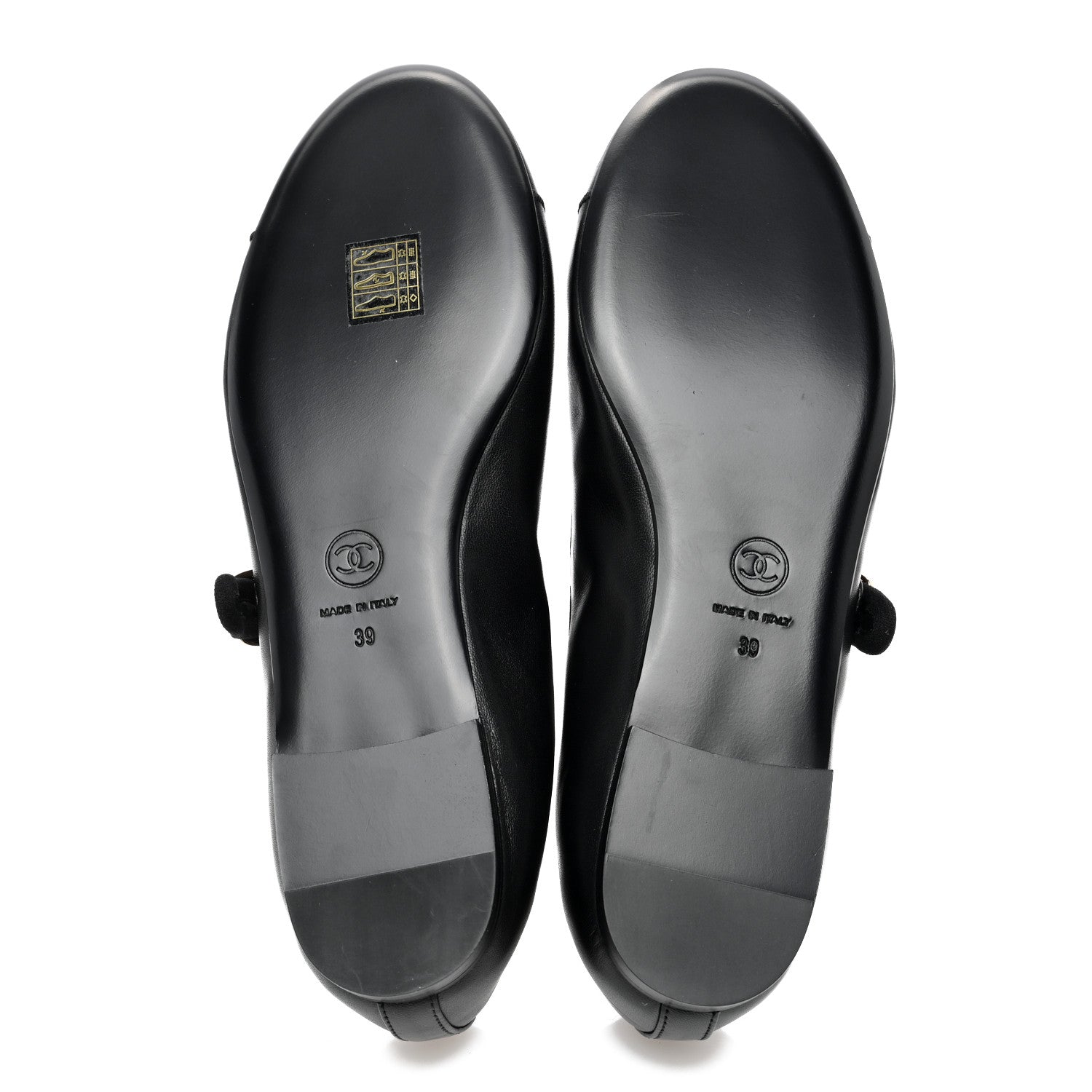 Chanel Lambskin Mary Jane Flats 39 Black 5 of 9