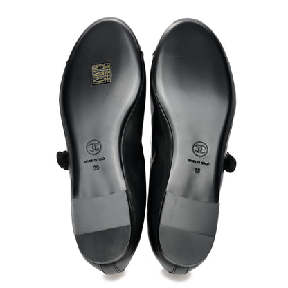 Chanel Lambskin Mary Jane Flats 39 Black 5 of 9