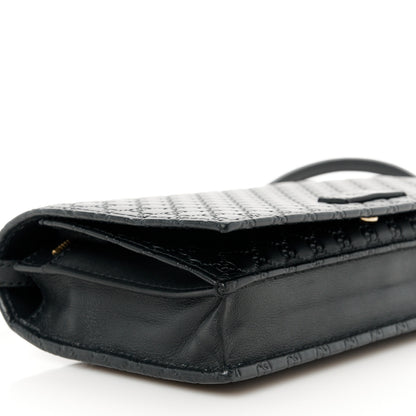 Gucci Microguccissima Crossbody Wallet Black 8 of 10