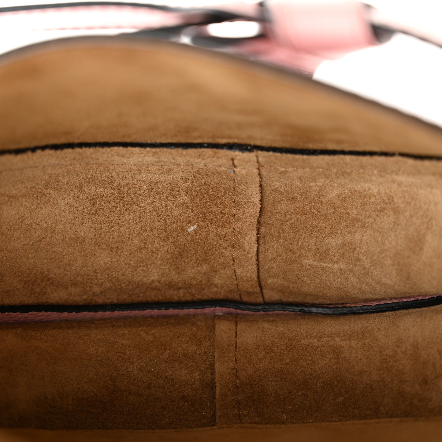 Grained Calfskin Mini Gate Crossbody Bag Pastel Pink