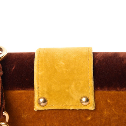Prada Velluto Lions Head Cahier Shoulder Bag Ambra 13 of 14
