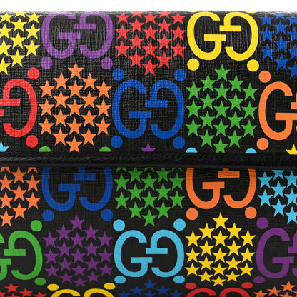 Gucci GG Supreme Monogram Psychedelic Slim Belt Bag Black 8 of 10