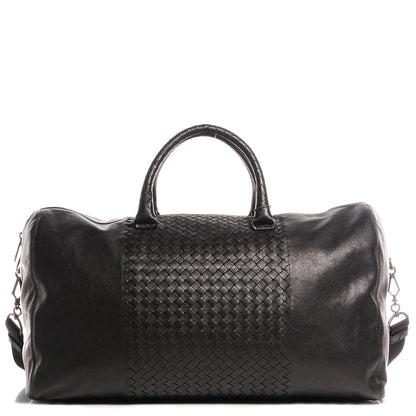 Bottega Veneta Washed Nappa Intrecciato Medium Duffel Nero Black 1 of 8