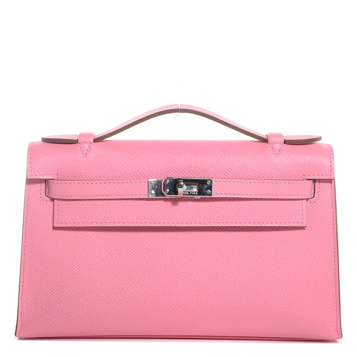 Hermes Epsom Kelly Pochette Clutch Rose Confetti 1 of 14