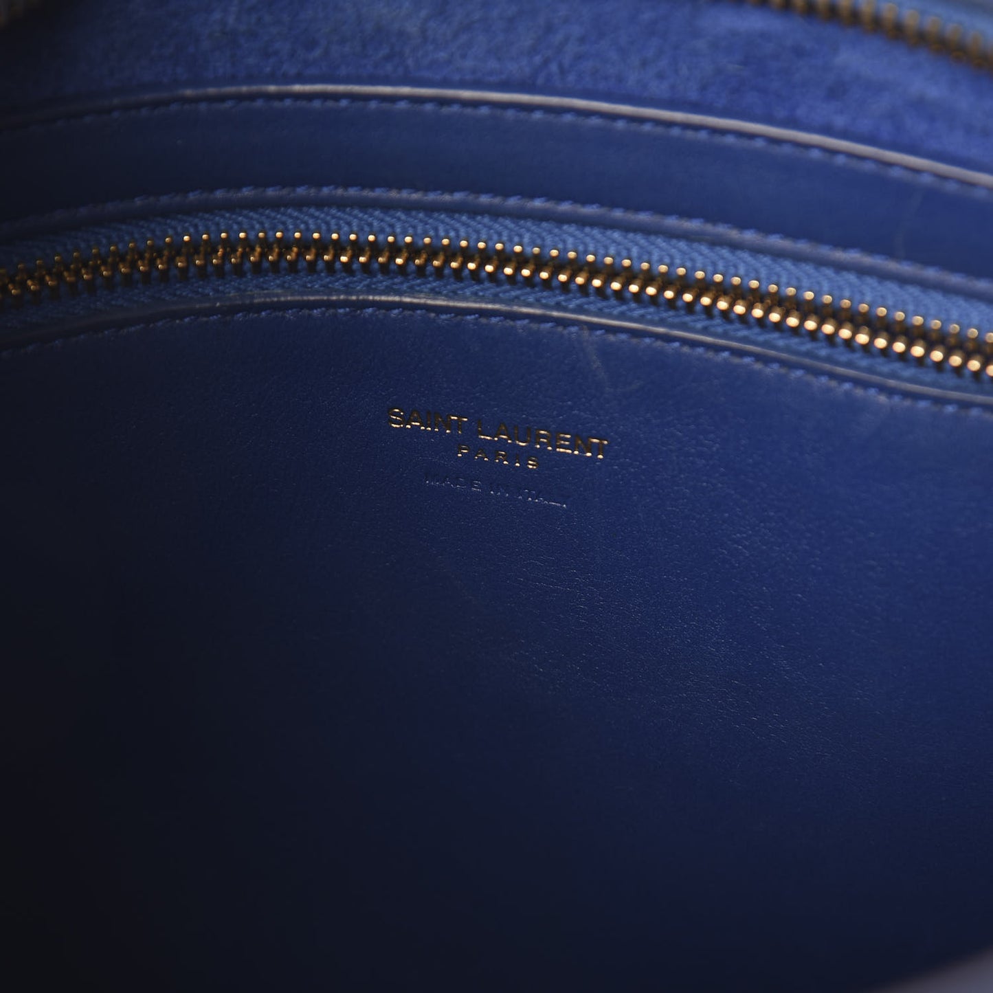 Smooth Calfskin Small Monogram Cabas Blue Majorelle