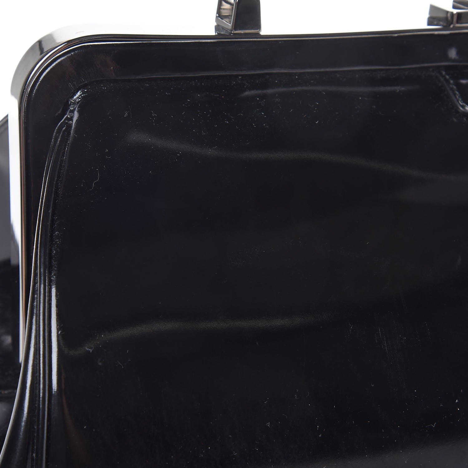 Prada Spazzolato Frame Bag Black 9 of 10