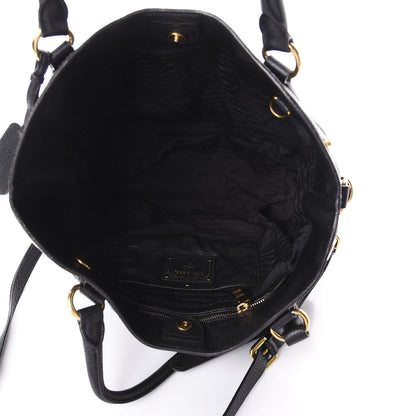 Prada Vitello Daino Tote Black 5 of 12