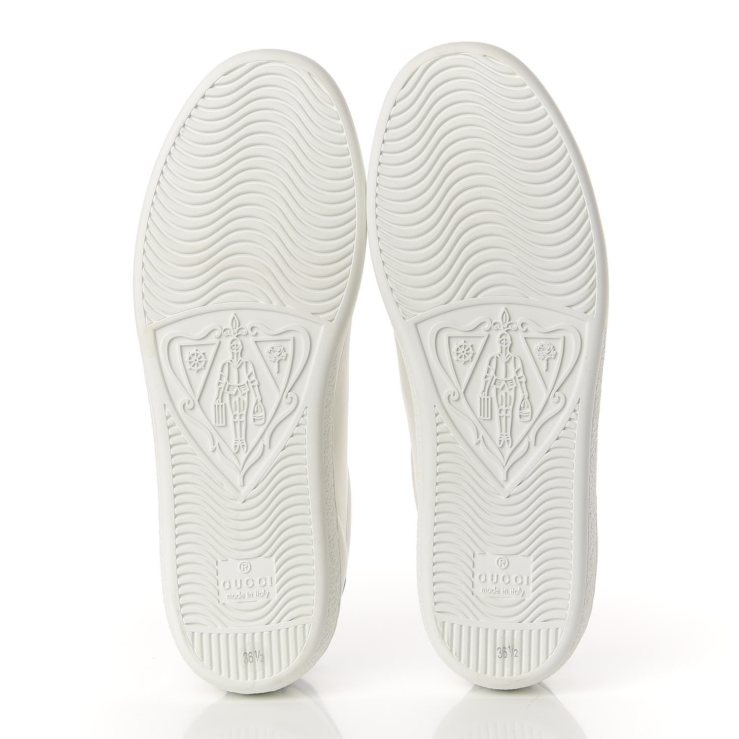 Gucci Calfskin Miro Soft Tennis Embroidered Womens Ace Sneakers 36.5 White Rio Blue 7 of 10