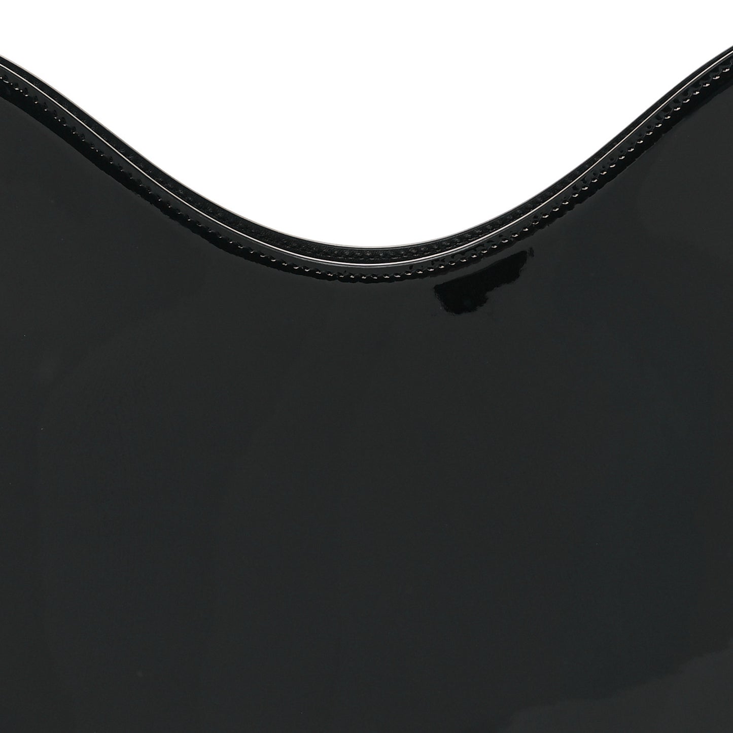 Patent Calfskin Sadie Shoulder Bag Black
