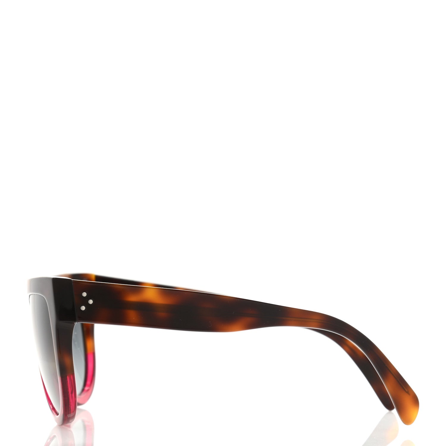 Celine Shadow Sunglasses CL 41026/S Havana Fuchsia 3 of 6