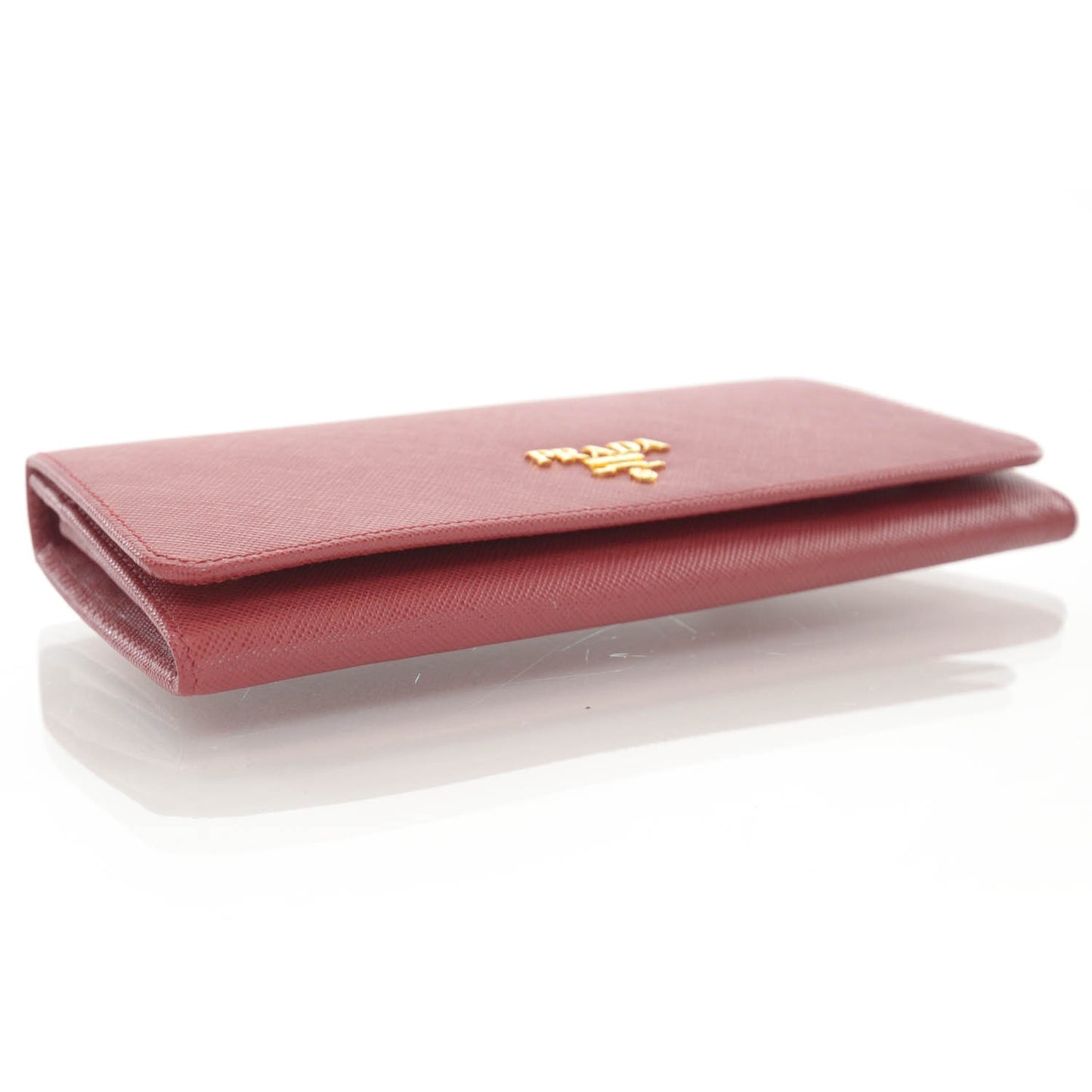 Saffiano Continental Flap Wallet Fuoco