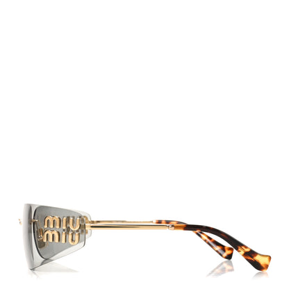 Miu Miu Metal Aube Sunglasses SMUA51 Gold Light Grey 3 of 6