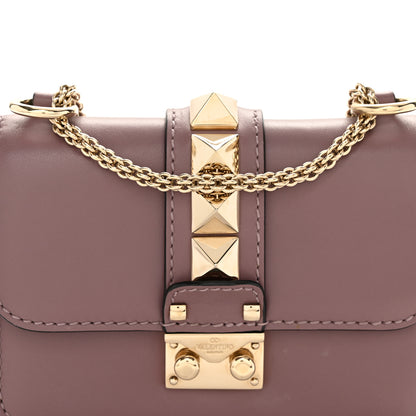Valentino Garavani Vitello Small Glam Lock Rockstud Flap Dark Mauve 7 of 11