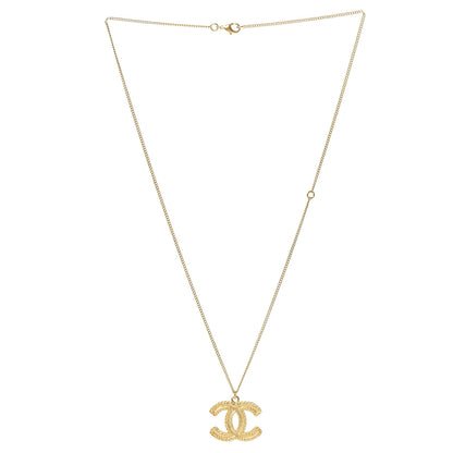 Chanel CC Necklace Matte Gold 3 of 5