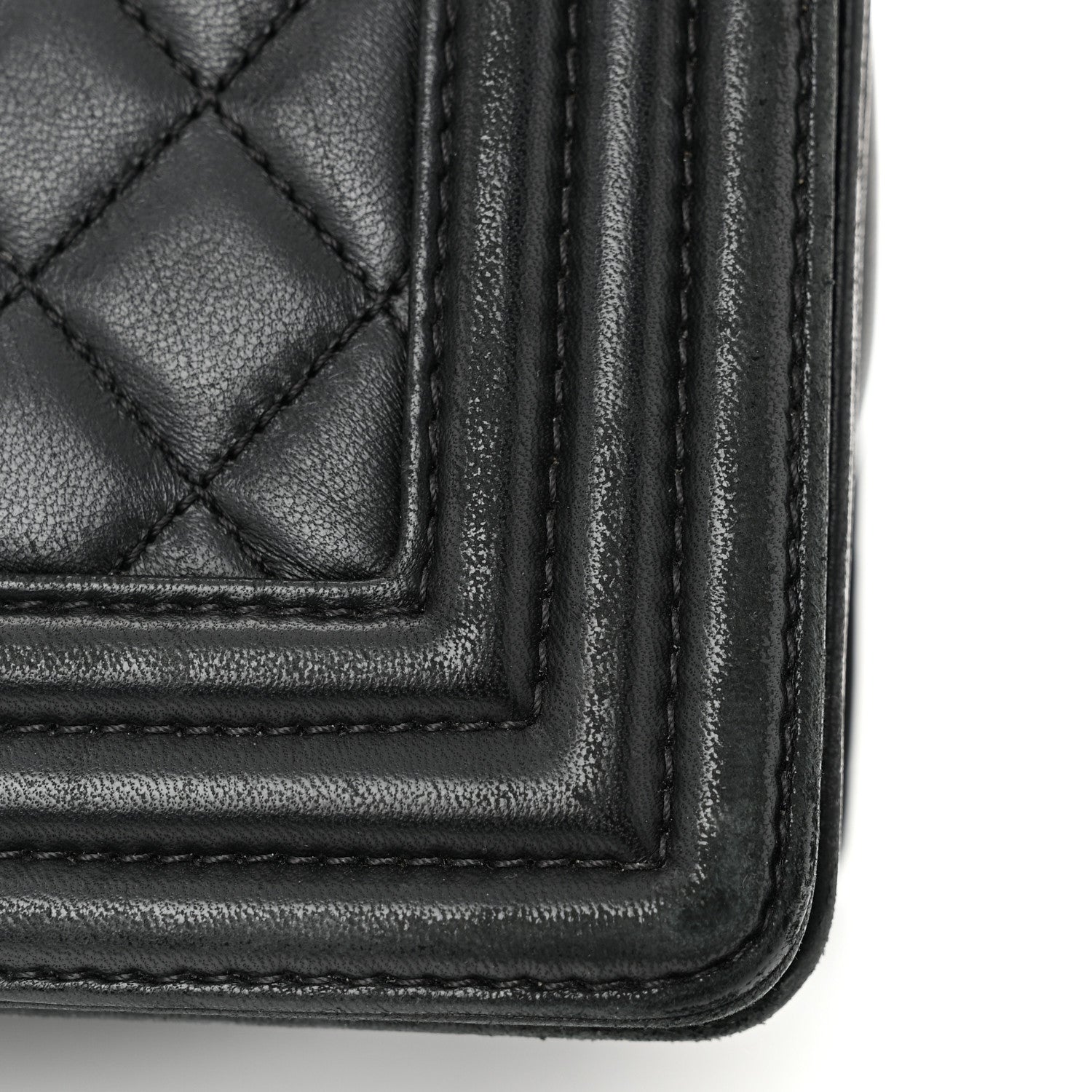 Chanel Lambskin Quilted Large Boy Flap Black 11 of 12