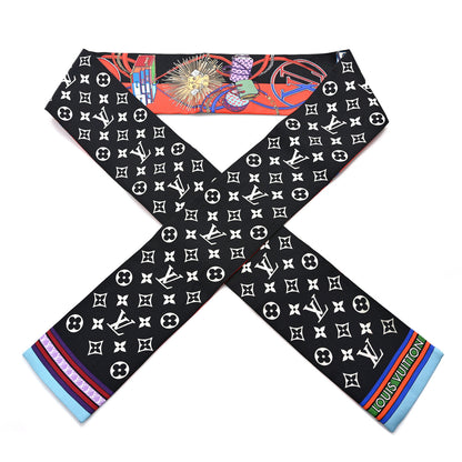 Louis Vuitton Silk Monogram All In LV Bandeau Black 1 of 4