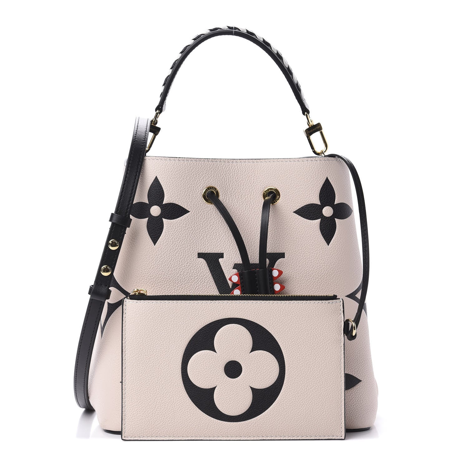 Louis Vuitton Empreinte Monogram Giant Crafty Neonoe MM Creme Black 1 of 16