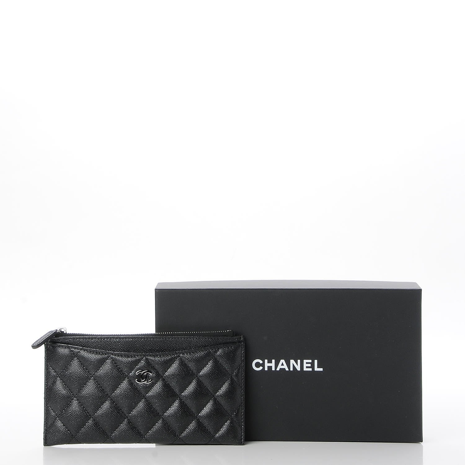 Chanel Caviar Quilted Classic Zip Pouch Black 8 of 8