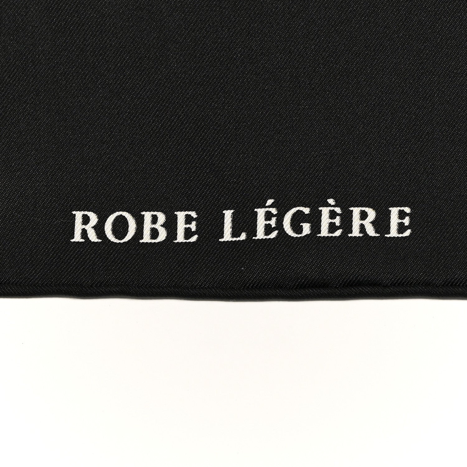 Hermes Silk Robe Legere Scarf 90 Black White 3 of 7