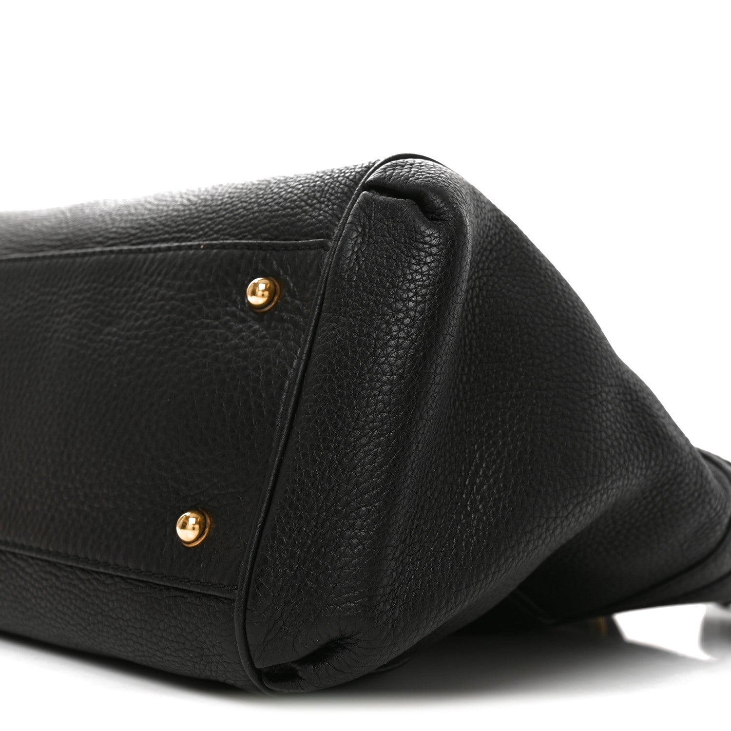 Gucci Pebbled Calfskin Ride Medium Top Handle Bag Black 10 of 10
