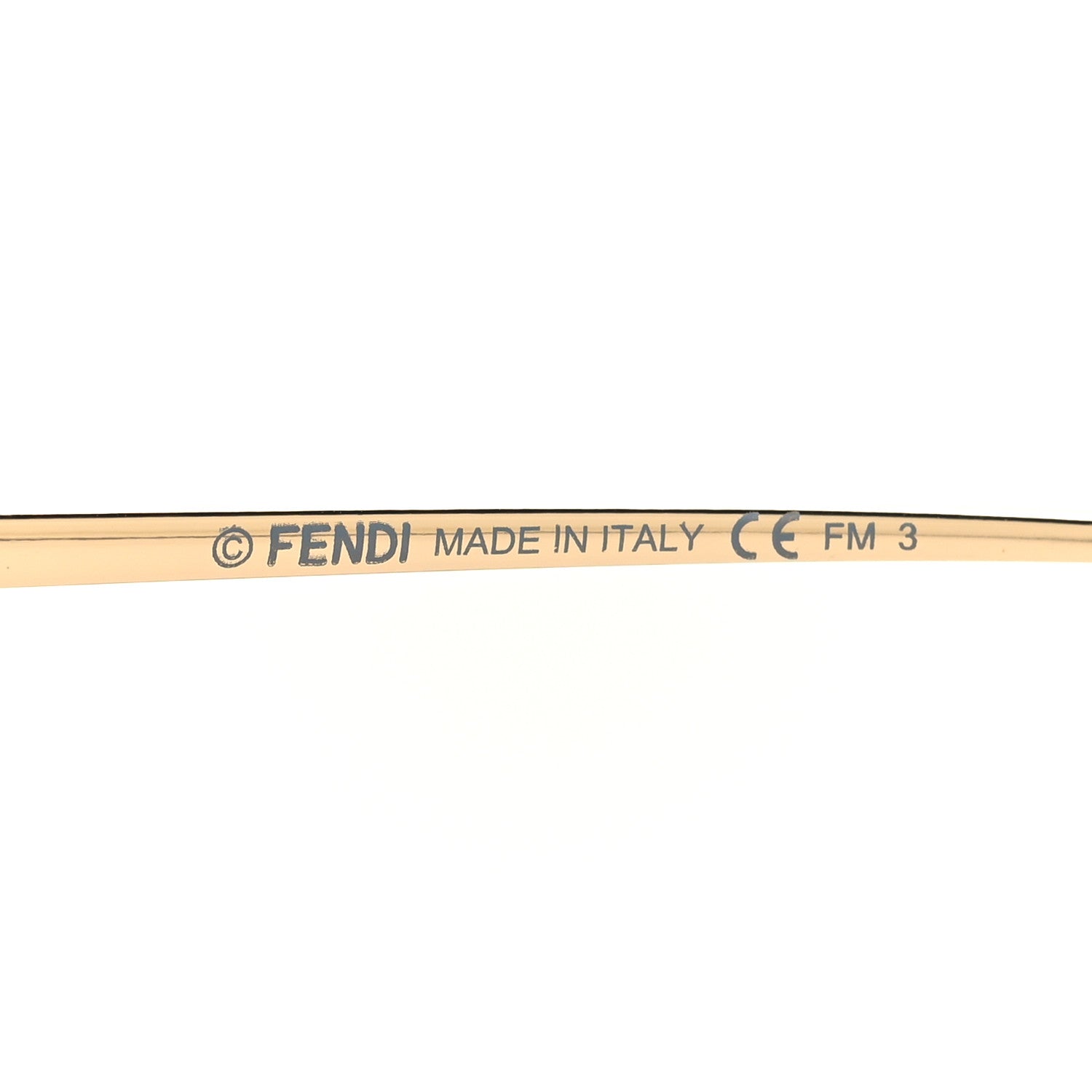 Fendi Metal Aviator Sunglasses FF0286/S Gold 5 of 7