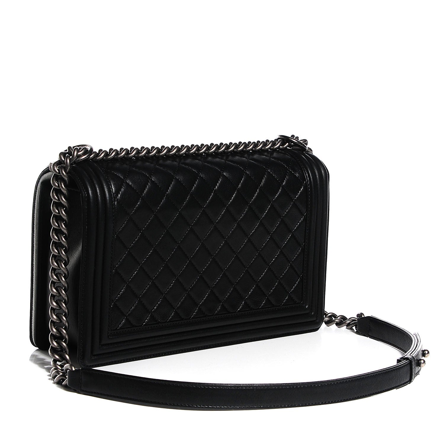 Chanel Calfskin Quilted New Medium Boy Flap Black 7 of 25