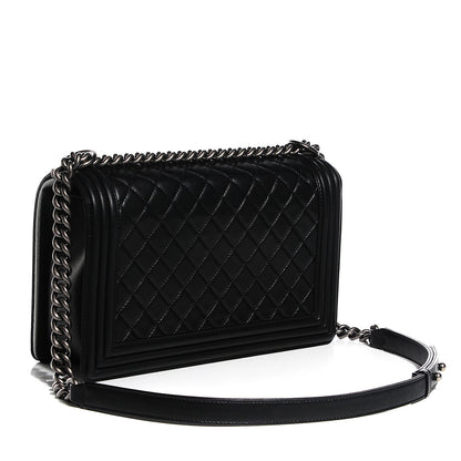 Chanel Calfskin Quilted New Medium Boy Flap Black 7 of 25
