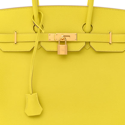 Hermes Epsom Birkin 35 Lime 8 of 13