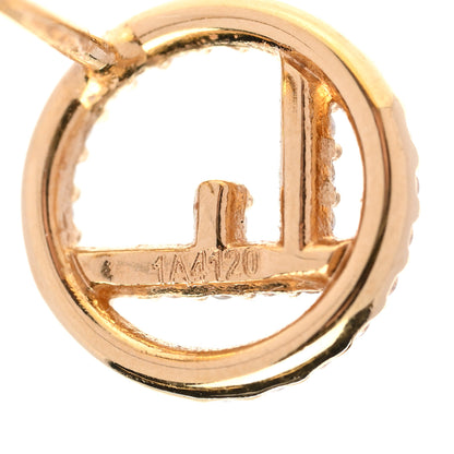 Fendi Metal Crystal F is Fendi Earrings Gold 3 of 5