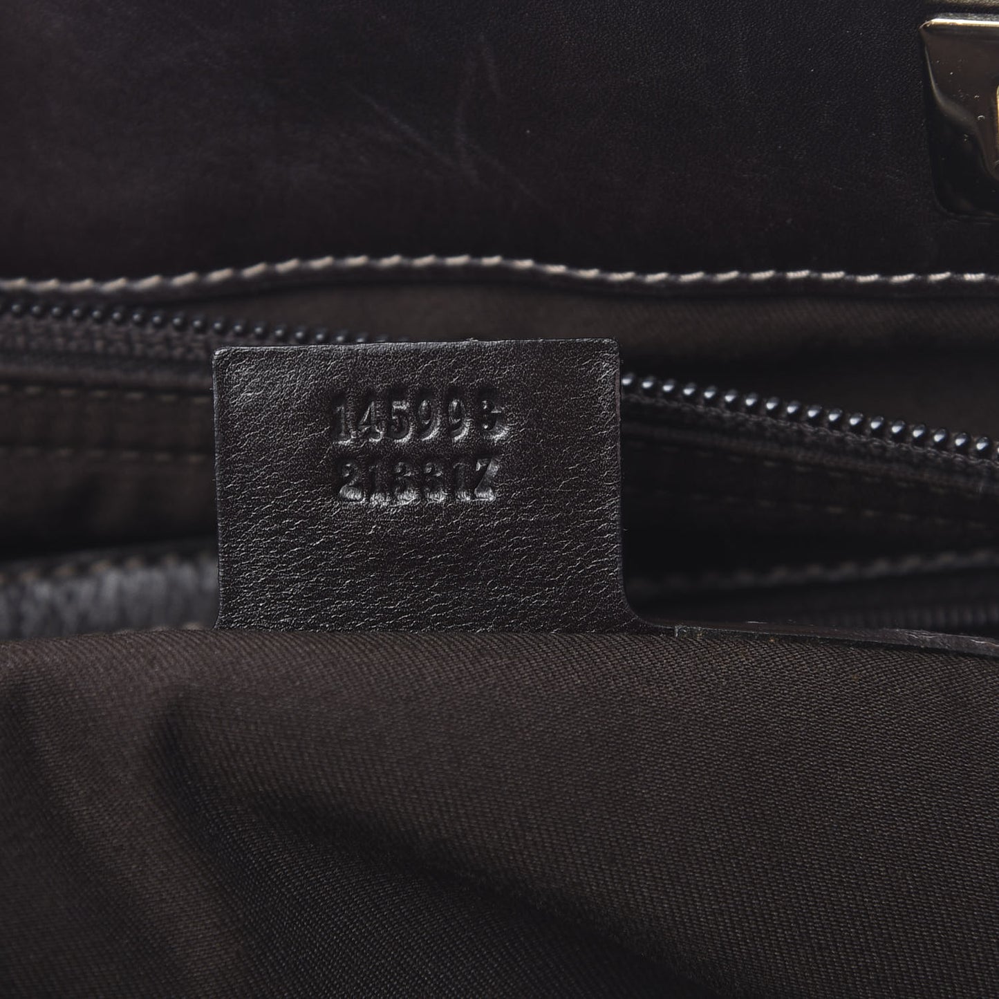 Monogram Large Punch Tote Dark Brown