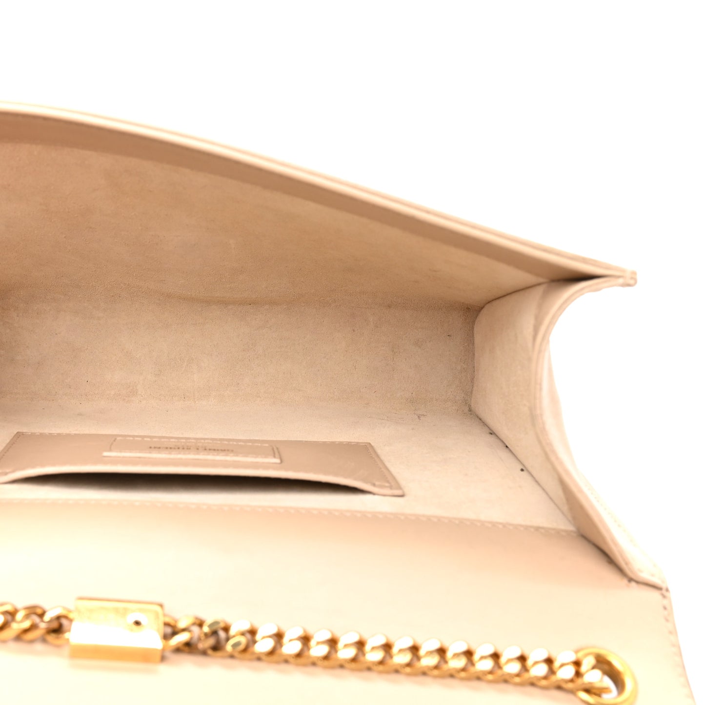 Smooth Calfskin Medium Classic Monogram Kate Tassel Satchel Nude Powder